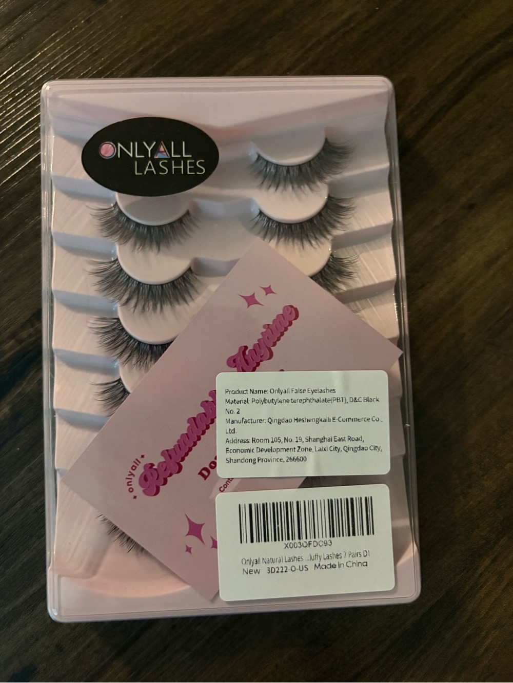 Faux Mink False Eyelash Set - Black